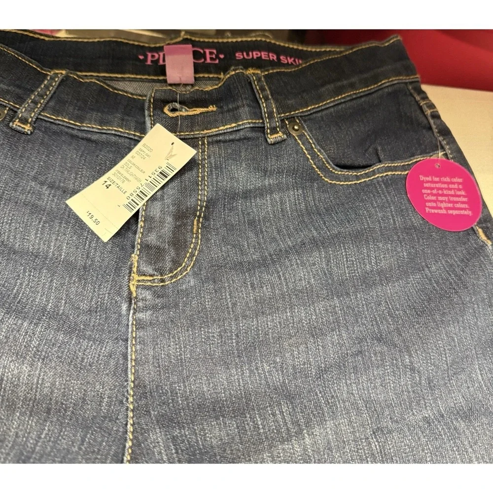 The Childrens Place Jeans Girls Size 14 Medium Wash  Skinny Straight Leg